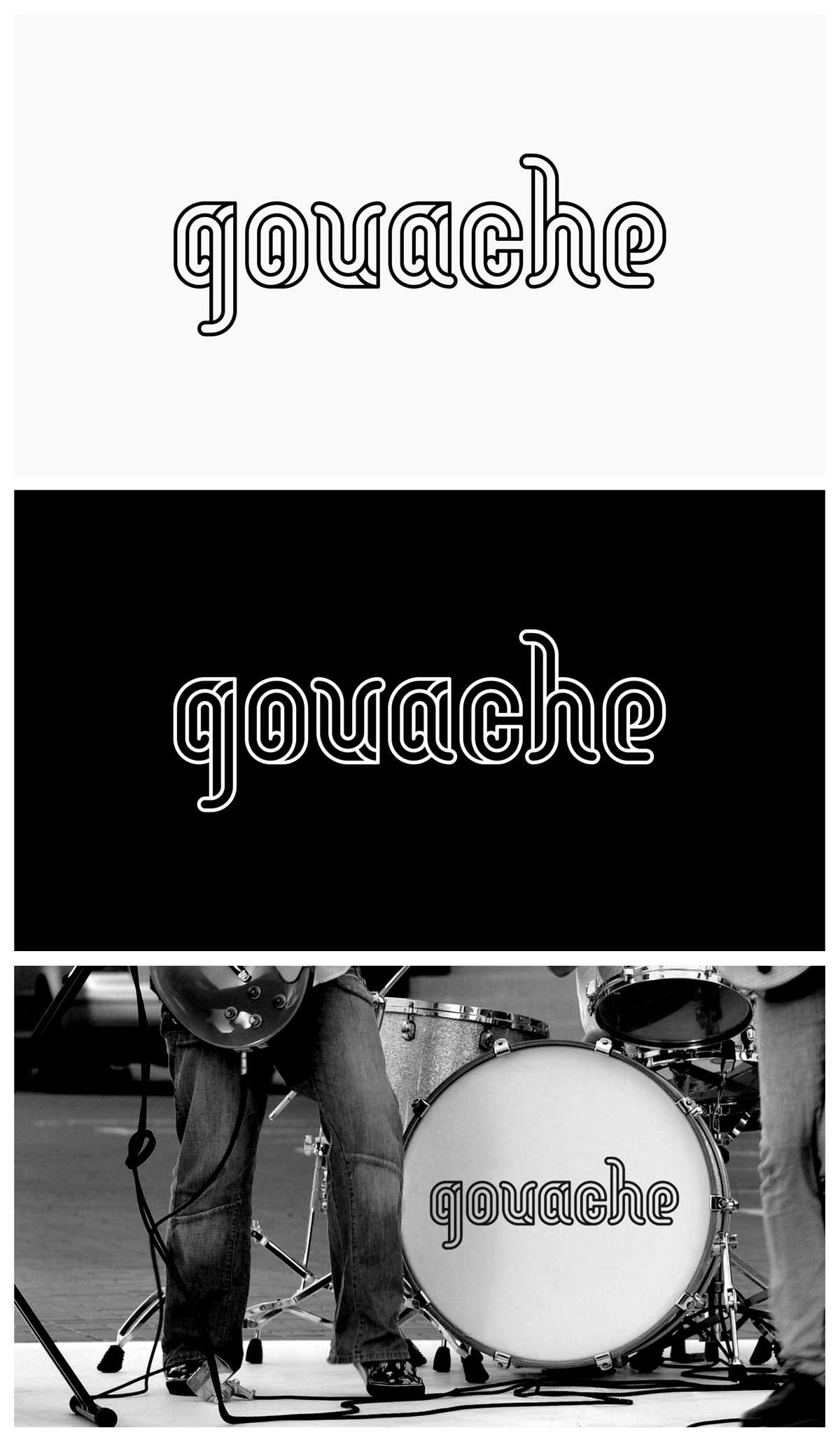 C3_013 Логотип музыкальной группы GOUACHE
