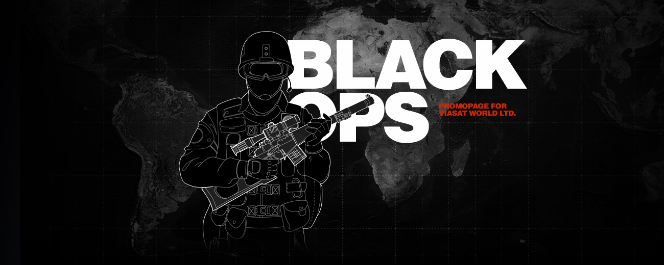 Сайт шоу Black Ops для мережі Viasat Broadcasting