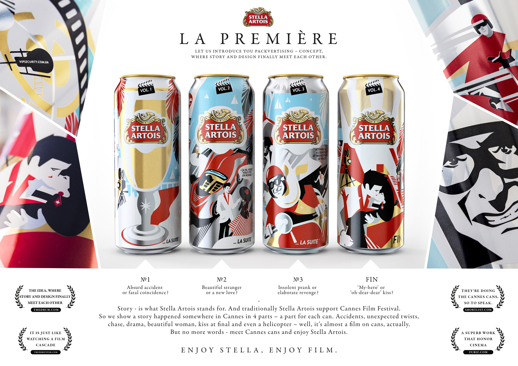 Stella Artois Film Festival Cans