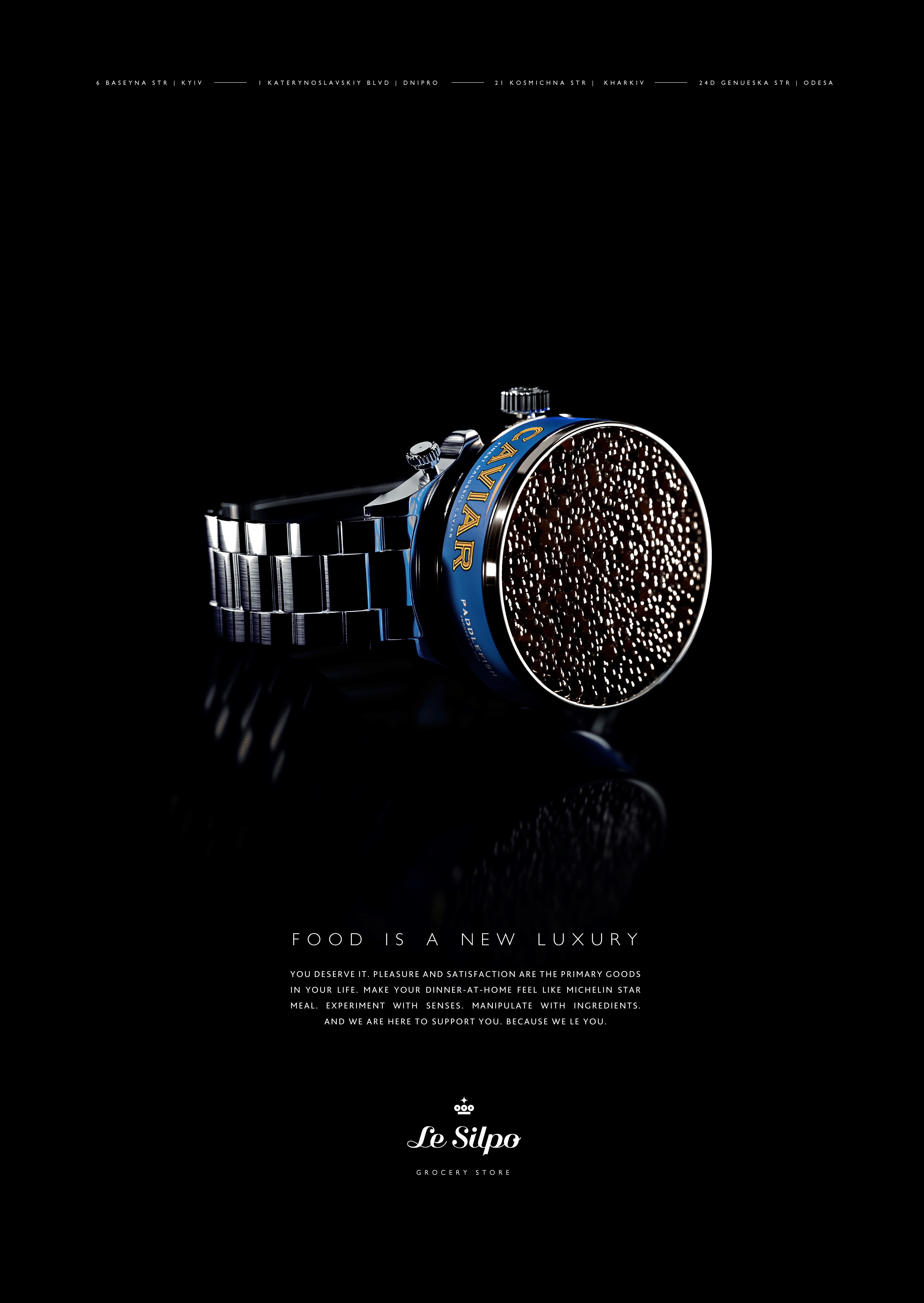 Food is a New Luxury. Black Caviar